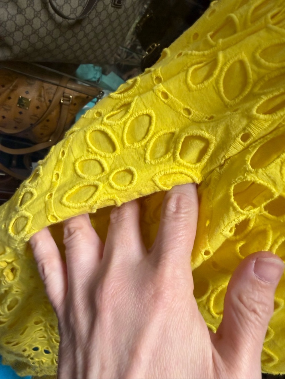 F-9 Figue Phoebe Dress in Sunshine Yellow - Picture 9 of 10
